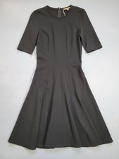 MICHAEL KORS COLLECTION FLARED BLACK SHEATH DRESS US SIZE 4 MADE IN ITALY