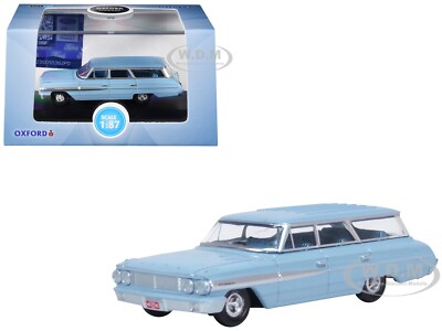 1964 FORD COUNTRY SEDAN SKYLIGHT BLUE 1/87 (HO) DIECAST BY OXFORD 87FC64001