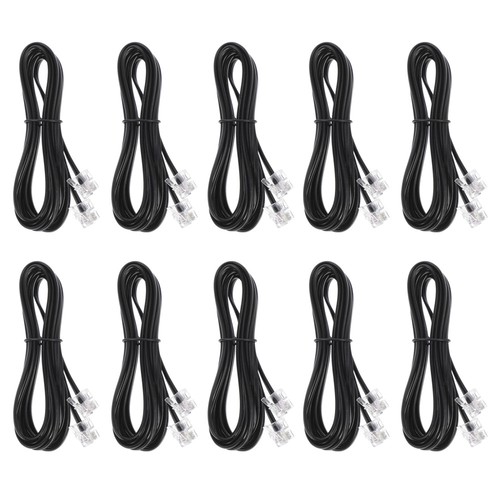 10 PCS Telefonleitung Anschlusskabel Für 4-adriges Festnetzkabel