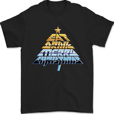 Rock n Roll Christmas Heavy Metal Music Xmas Mens T-Shirt 100 Cotton