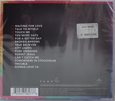 Avicii ‎– Stories (OFFICIAL UKRAINIAN RELEASE) CD New, sealed