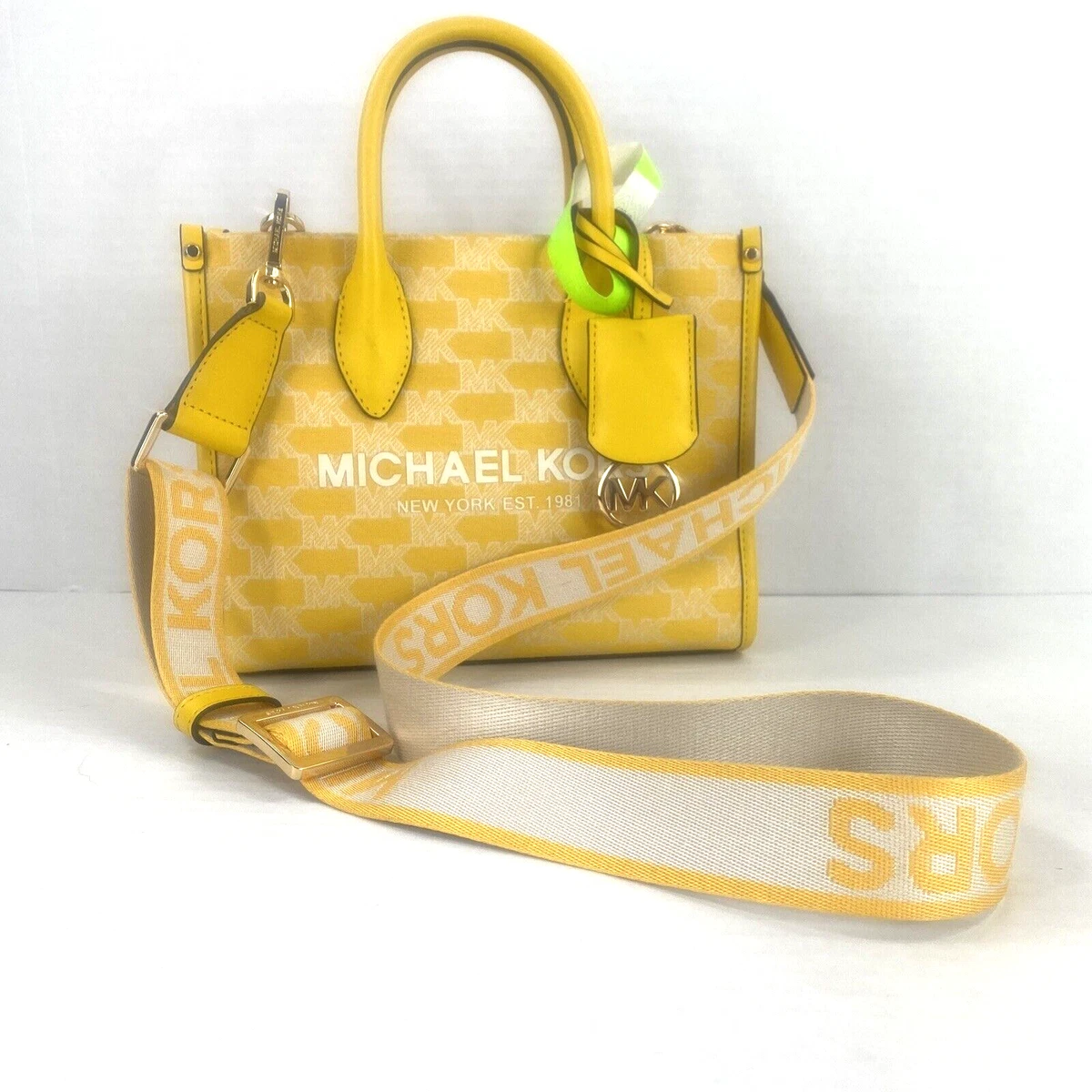Michael kors store yellow crossbody purse