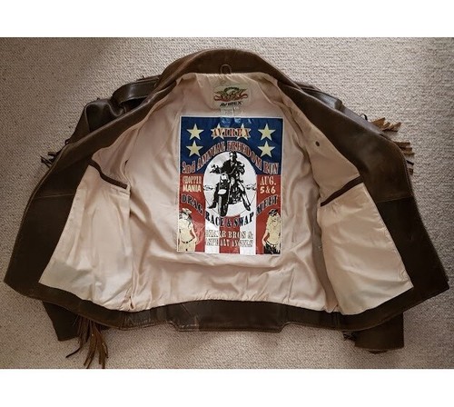 Leather Brando Motorbike Jacket 