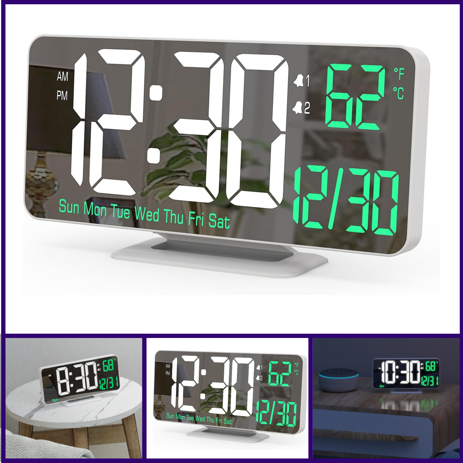 Alarm Clock for Bedroom, 6.7
