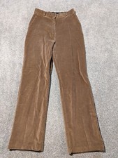 Vintage Wrangler Pants Womens 10 26x28 Brown Velour Soft Corduroy