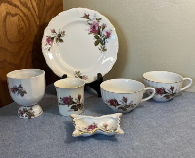 6 PC LOT Of assorted Moss Rose Item, Assorted Makers | eBay