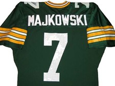 VTG AUTHENTIC 80's DON MAJKOWSKI GREEN BAY PACKERS NFL SAND-KNIT JERSEY 40 RARE!
