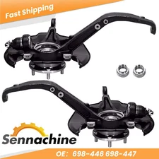 Front Steering Knuckles & Wheel Hub Bearings for 2009 2010-2012 Honda Accord TSX