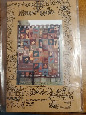 Meme's Quilts Pattern - My Sonshine Quilt - MQ#125 - 56''x69'' Applique