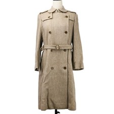 mina perhonen Lewis wool long trench coat, size 38, beige, sa6426 Women USED