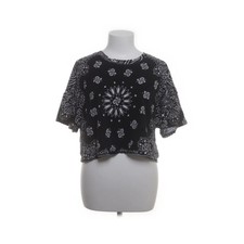 Forever 21, Crop Top, Größe: 2XL, Schwarz/Weiß, Medaillon, Damen #4DT