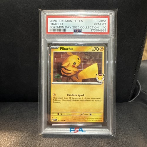 #051/162 Pikachu Pokemon Day 2026 PSA 10 GEM MINT