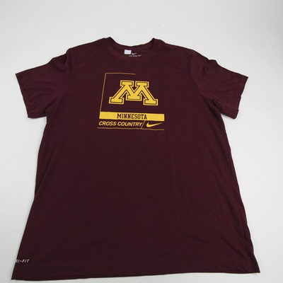 #ad Minnesota Golden Gophers Nike Dri Fit Short Sleeve Shirt Men#x27;s Maroon Used $11.02