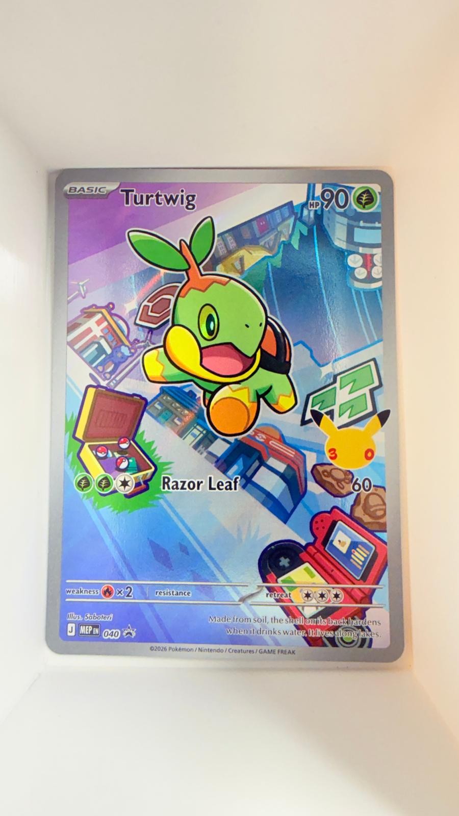 Pokemon Turtwig ME: Mega Evolution Promo 040 Holo Promo