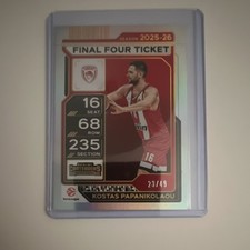 Panini Contenders Kostas Papanikolaou Final Four Ticket #60 /49 EuroLeague 25-26