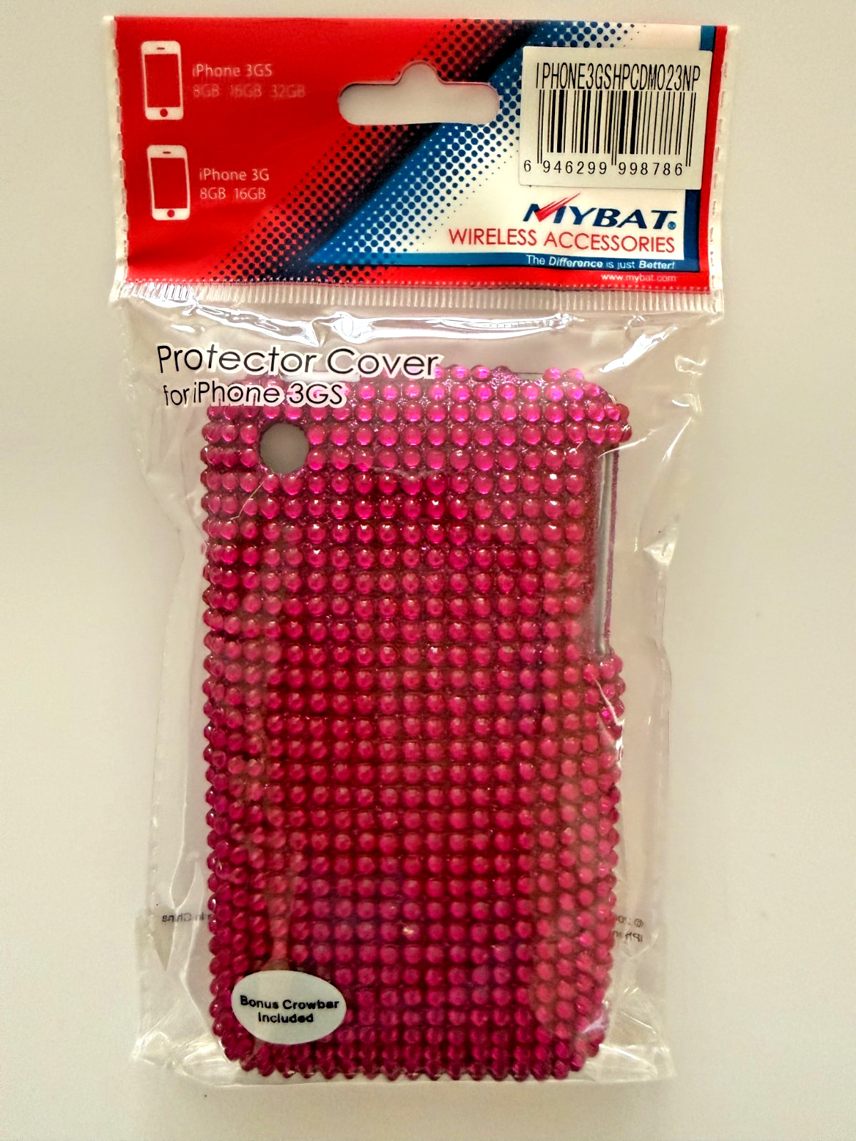 Apple iPhone 3G iPhone 3GS Hot Pink Bling Diamonte Protector Case NEW