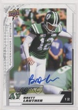 2020 Upper Deck CFL Auto Brett Lauther #142 Auto l5j