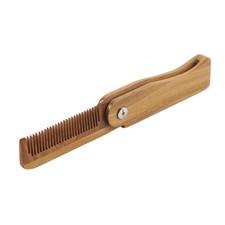 Wooden Comb Folded Green Sandalwood Hair Comb Scalp Massage Anti Static