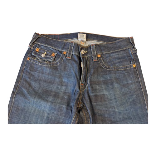 True Religion Billy Jeans 34x33 Made in USA Bootcut Flap Pocket Denim - Picture 2 of 13