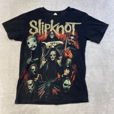 Slipknot Band T Shirt Black Metal Graphic Tee Compass Design Small Alstyle