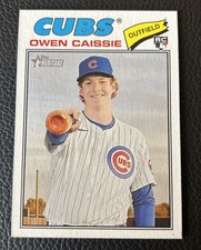 2026 Topps Heritage Owen Caissie Rookie Card #88 RC Chicago Cubs