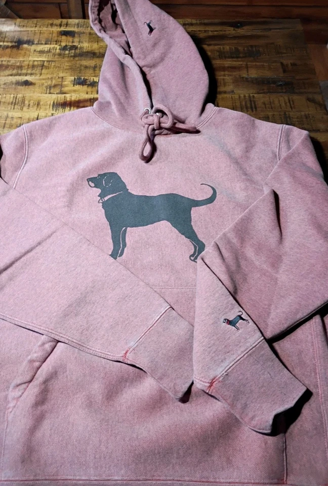 Мужская толстовка с капюшоном The Black Dog Classic Heavyweight Coral Overdye размер SMALL - Изображение 2 из 4