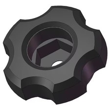 Innovative Components Gnh6-Hexf4----- Snap Lock Fluted Knob, M10 Thread Size,