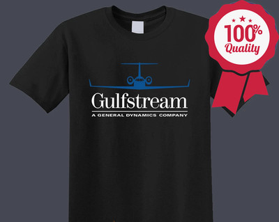 Gulfstream Jet Plane Aircraft Men's Black Size S to 5XL T-Shirt