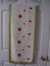 VG Abstract Cotton FLORAL RUNNER, 70" x 15-1/2", FREE s/h
