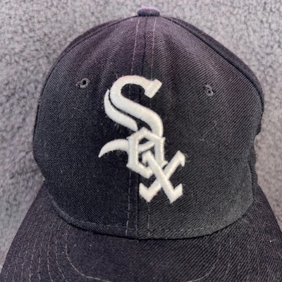 Chicago White Sox Baseball Hat Cap Mens 7 1/8 Black New Era 5950