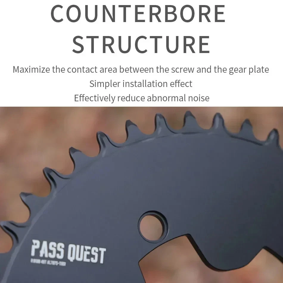 110 Bcd Chainring Road Bike Plate for Shimano Crankset Narrow Wide Chainwheels - Image 3 of 4