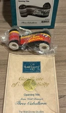 WDCC Disney Opening Title Scroll Porcelain Figurine 3" Box COA Three Caballeros