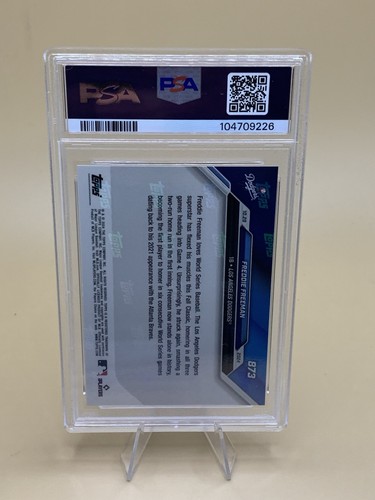 2024 Topps Now - Freddie Freeman #873 6 giochi Straight WS con HR PSA 10 gemme ottime condizioni - Foto 2 di 2