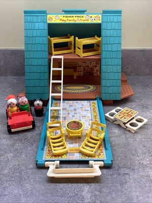 Vintage Fisher Price Little People A Frame House
