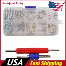 102pcs Car R12  R134a A/C Air Conditioner Valve Core Remover Tool Kit 