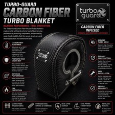 Turbo-guard T6 Black Turbo Blanket Heat Shield Turbocharger Cover Wrap Lava