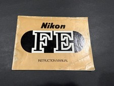 Nikon FM Camera Instructions...Free Shipping