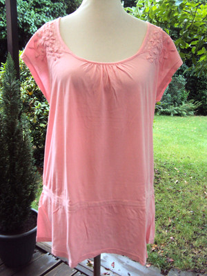 ESPRIT Damen-Sommer-Tunika, leicht transparent, Gr. L