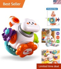 Vibrant Montessori Busy Board for Toddlers 1-3 - Safe Sensory Learning Toy