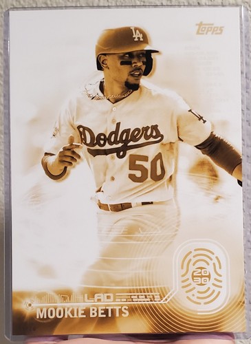 MOOKIE BETTS 2020 Topps TEAM 2030 GOLD 5X7 JUMBO CARD #/10 LOS ANGELES DODGERS