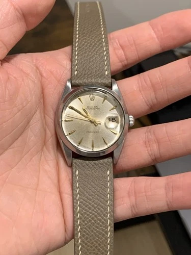 Vintage Original Rolex Oysterdate Precision 6694 34mm Mens Hand Wind