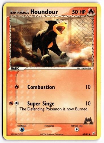 Team Magma's Houndour 62/95 EX Team Magma vs Team Aqua