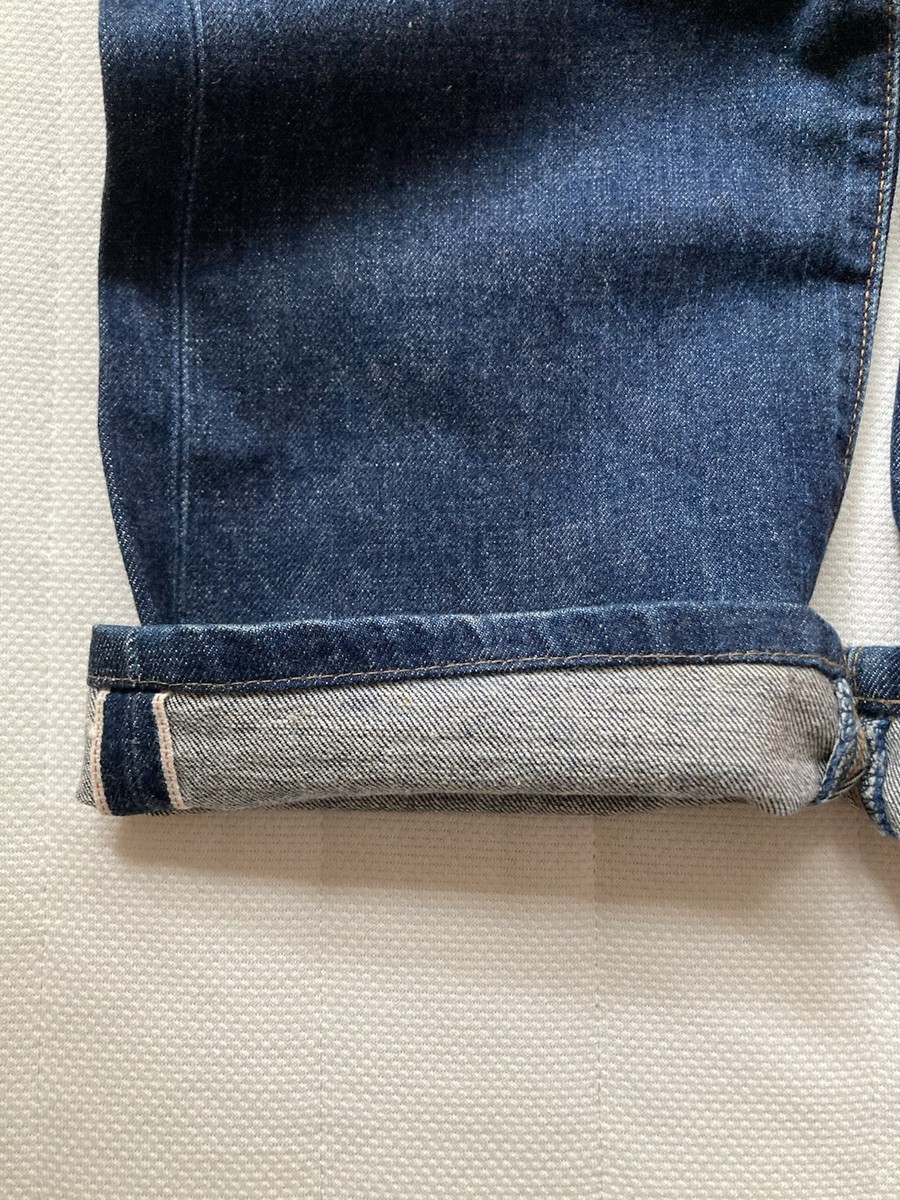 90s Levi's 502XX Big E Selvedge Jeans W30 Made in Japan Dark