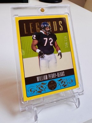 2023 Panini Legacy Legends Yellow /150 William Perry #130 Chicago Bears