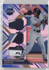 2018 Panini Elite Extra Edition Triple Materials Blue /5 Wander Franco #TM-WF