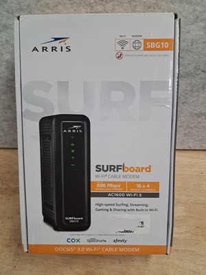 Arris Surfboard Sbg10 DOCSIS 3.0 Cable Modem And Wifi Router 686 Mbps