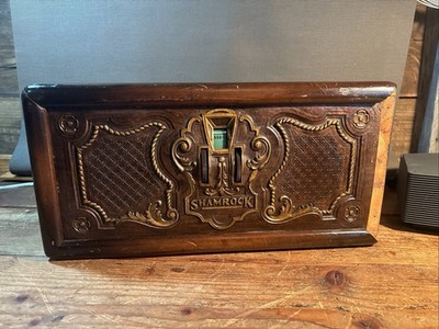 Rare 1928-29 Shamrock ''Treasure Chest'' 7-Tube Wood Radio - Newark NJ-Serial 4550