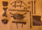 Complete set TAN Military Tack & Manual Marx Johnny West Horse Saddle Maddox yy