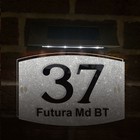 Personalised LED Solar Light House Sign Door Number & Street Name Address Plaque