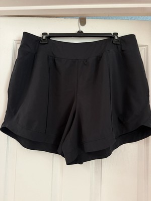 Womens Tek Gear XXL Mid Rise Workout Gear Active Shorts BLACK